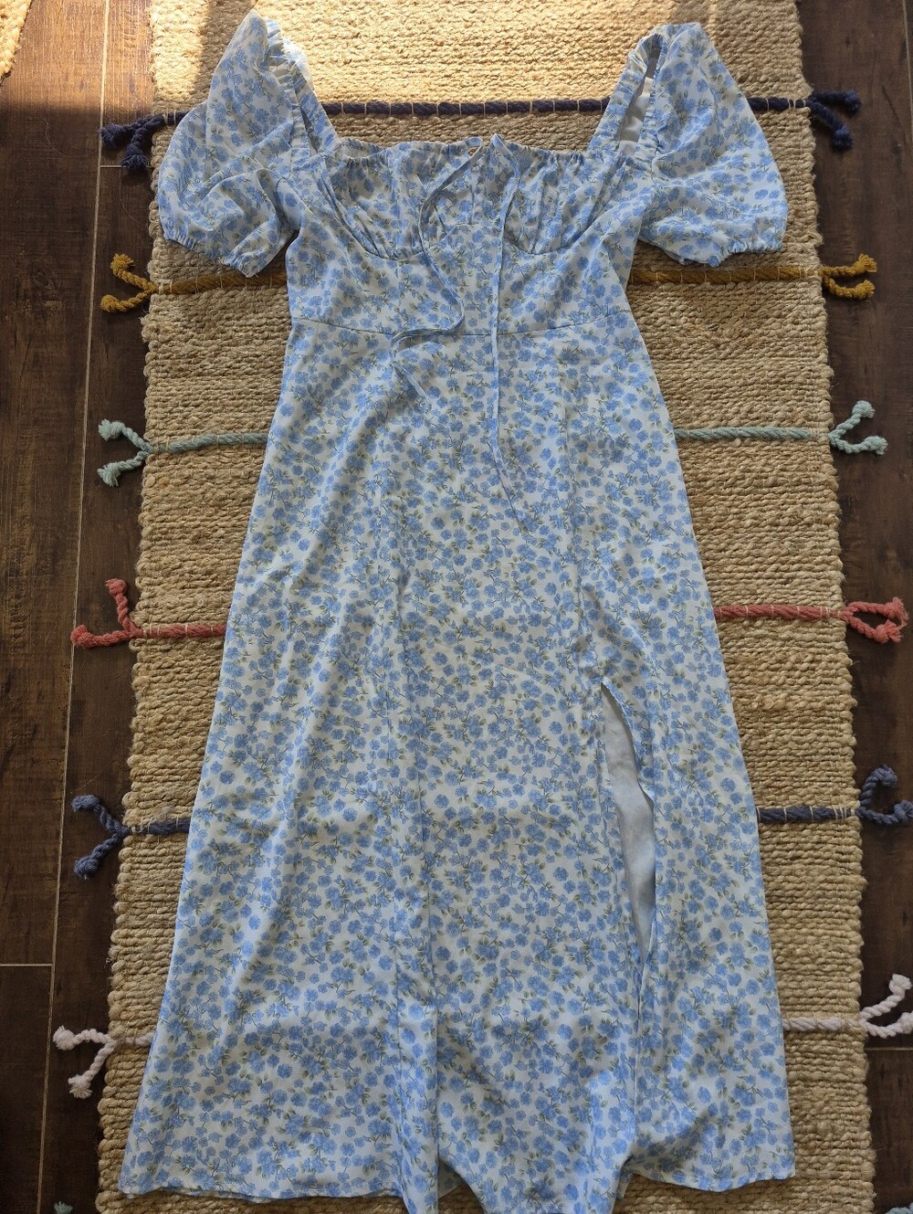 Floral Puff-Sleeve Dress
